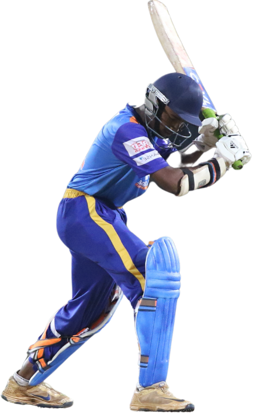 Player holding a bat